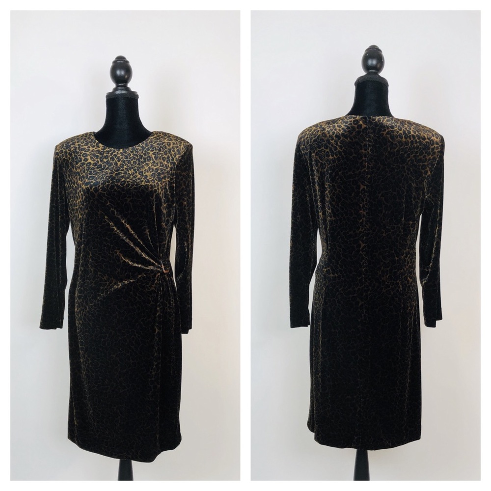 🌹David Warren Cheetah Print Dress 🌹